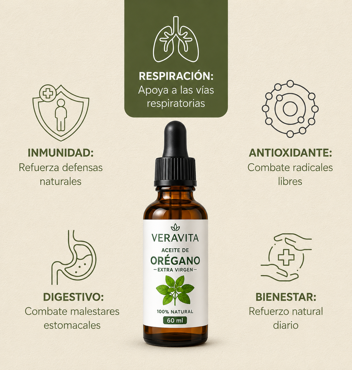 Aceite de Orégano 60 ml | Veravita™