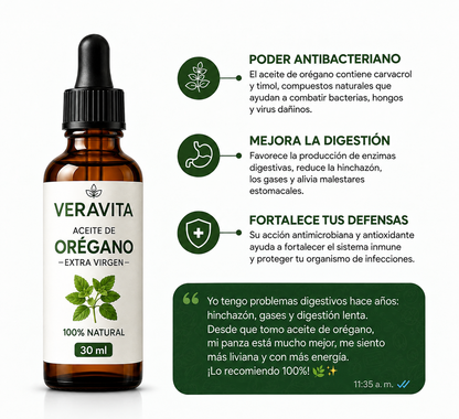 Aceite de Orégano 30 ml | Veravita™